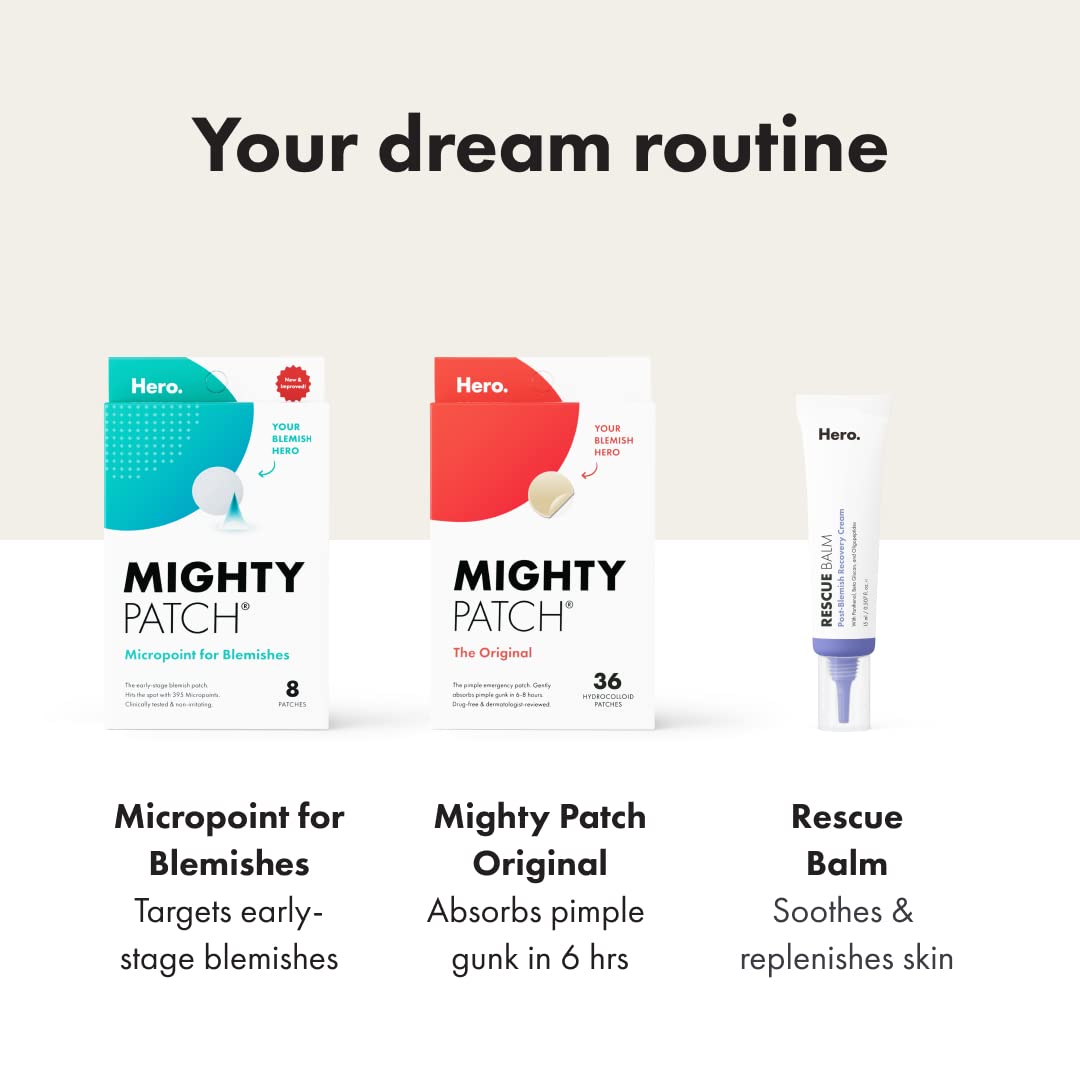Mighty Patch™ Original – Hydrocolloid Acne Patches (36 Ct) | Vegan & Cruelty-Free