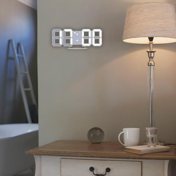 Luminex™ UltraSlim LED Digital Wall Clock – Smart Brightness, Dual Alarm, Auto Night Mode
