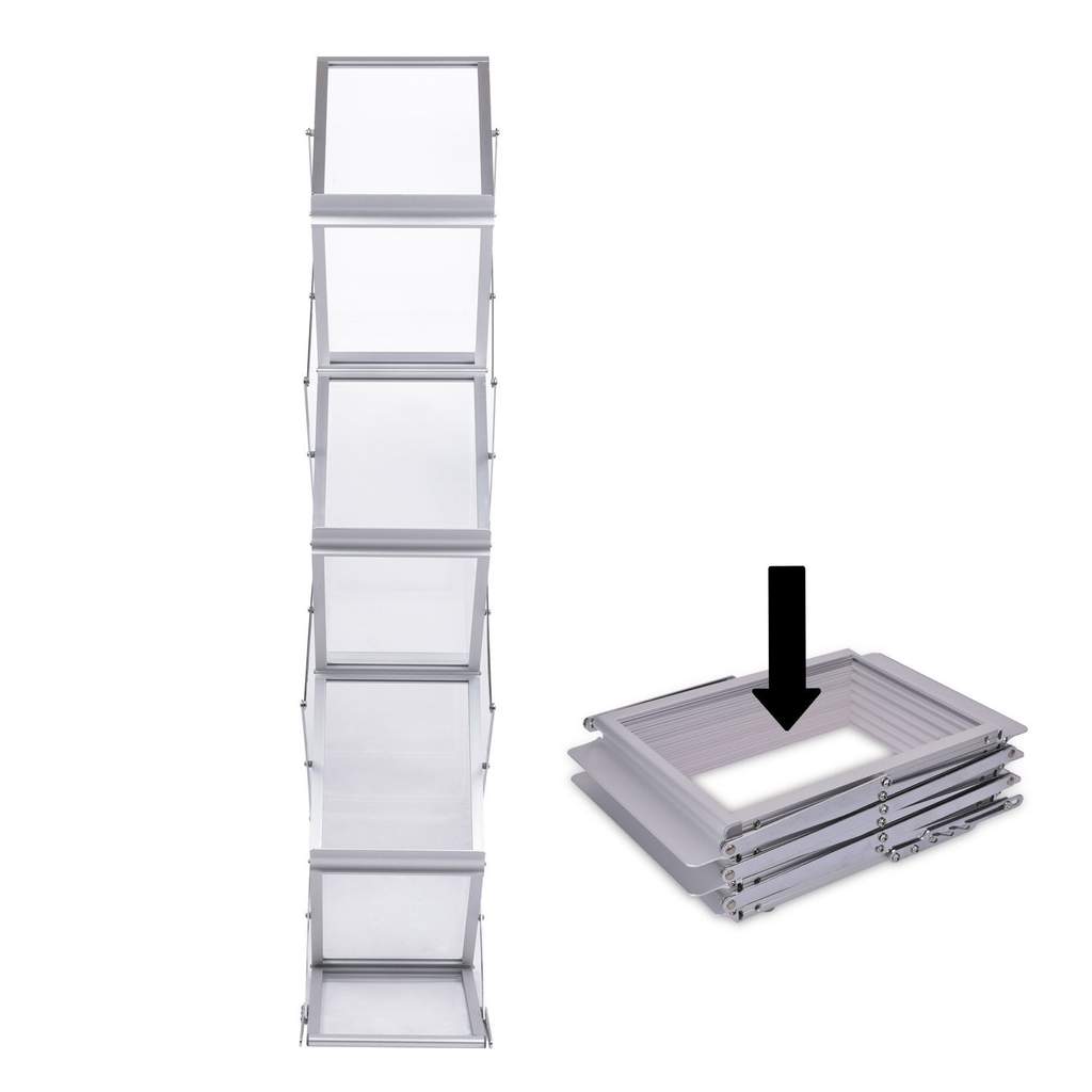 Zigzag Brochure Stand A4 Foldable