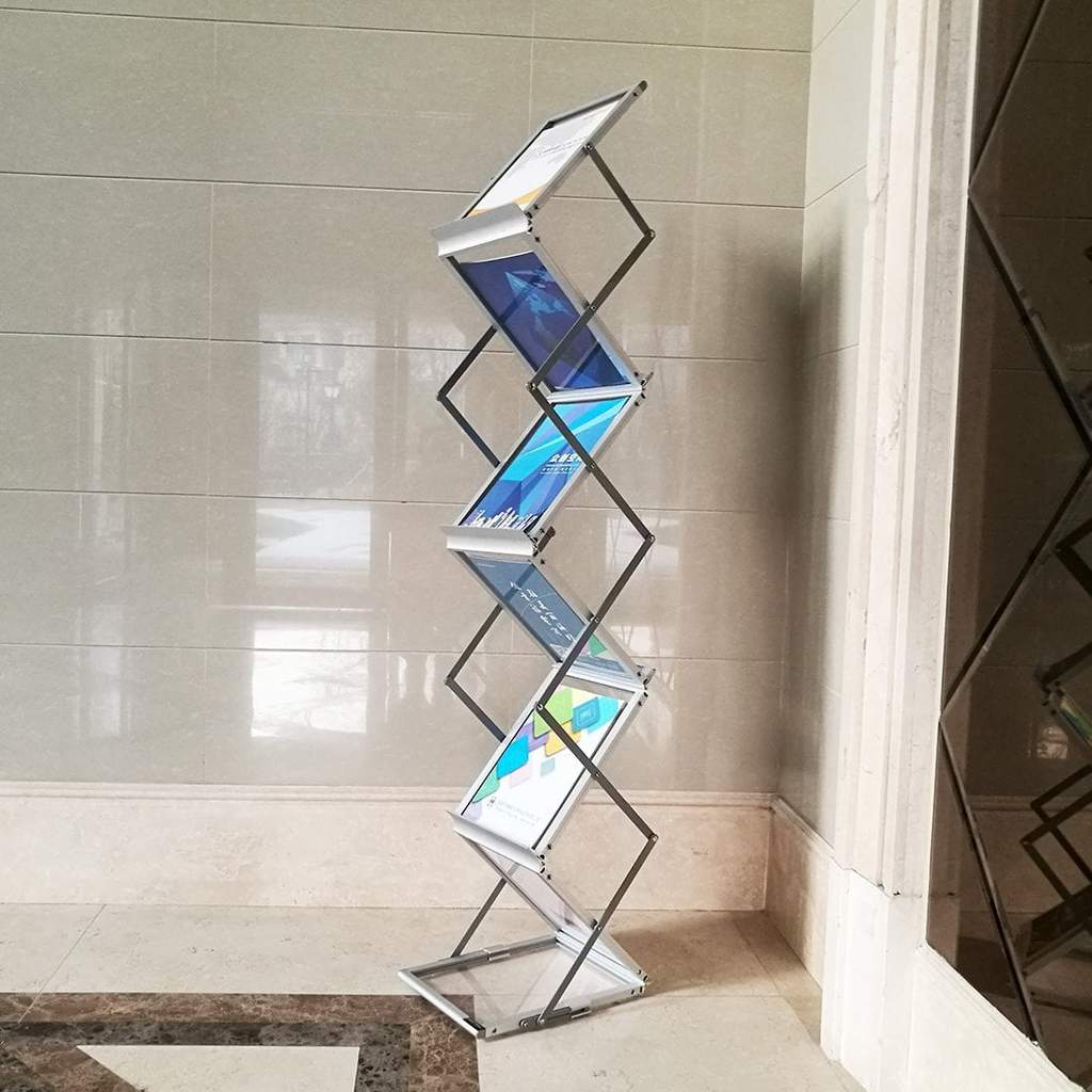 Zigzag Brochure Stand A4 Foldable