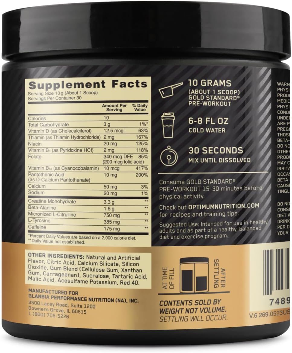 Gold Standard Pre-Workout with Creatine