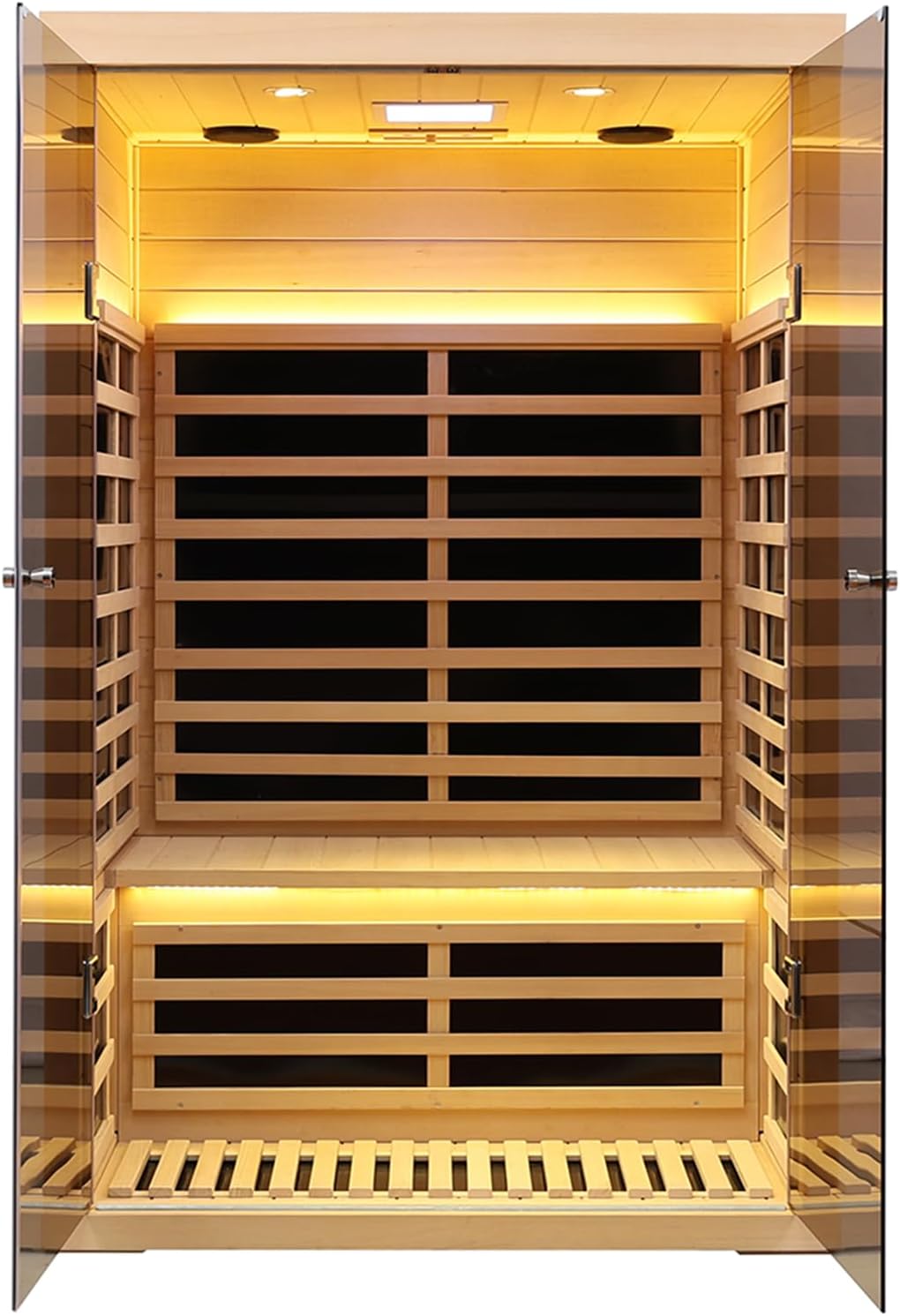 Home Indoor Sauna, Luxury Tempered Glass Doors