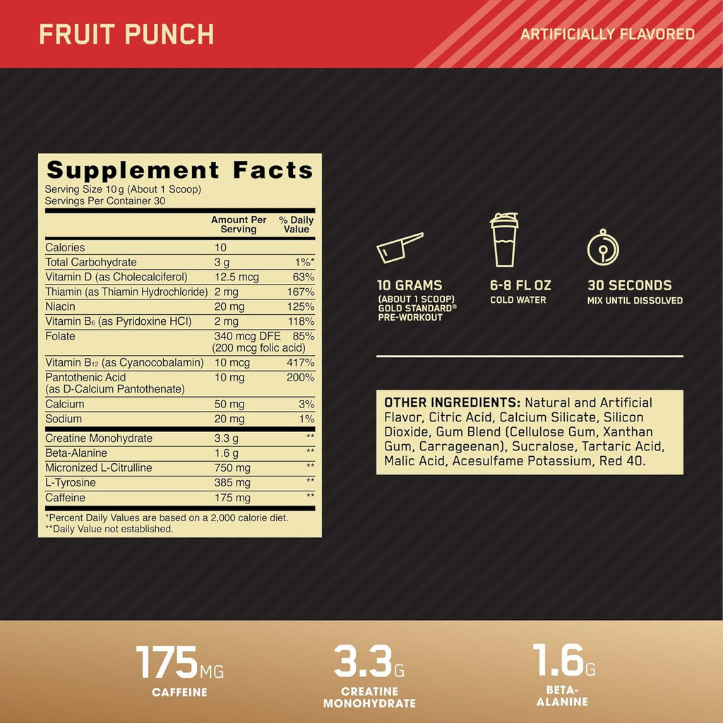 Gold Standard Pre-Workout with Creatine