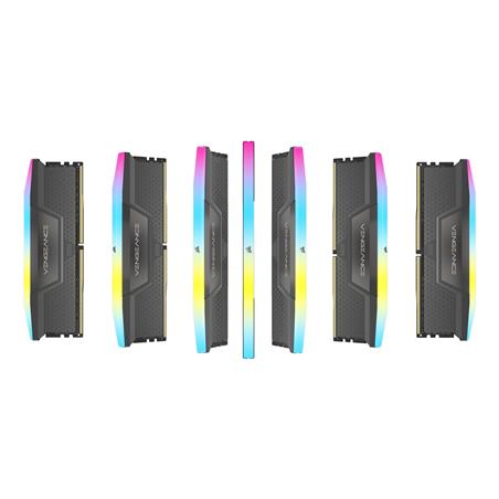 CORSAIR VENGEANCE RGB 32GB (2x16GB) DDR5 6000MHz CL36 1.35V UDIMM INTEL XMP,AMD EXPO - Desktop Memory - Grey (CMH32GX5M2E6000Z36)