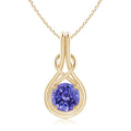 Solitaire Infinity Knot Pendant