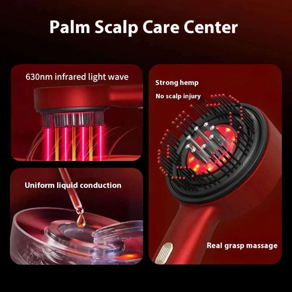 Electric Hair Regrowth Brush with Infrared Light