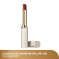 L'OREAL PARIS MAKEUP Color Riche Creme Matte Lipstick 196 Wild Brown 1s